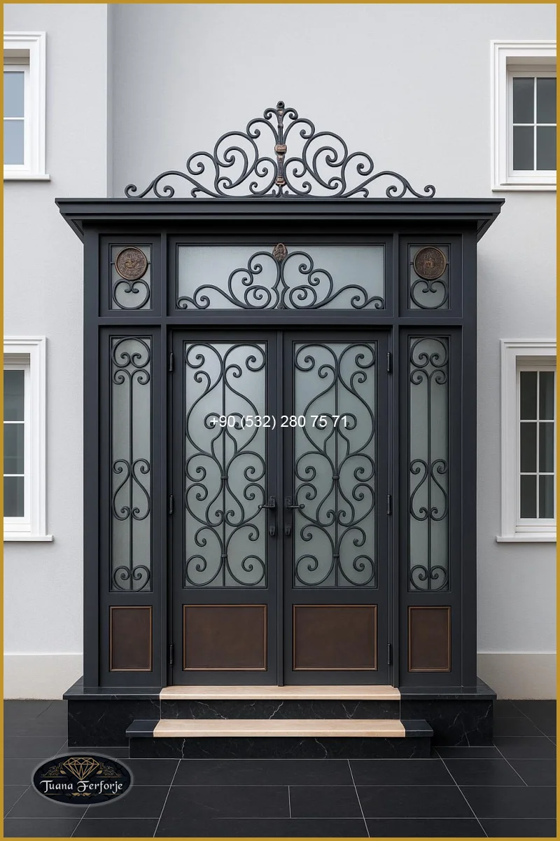 Rustik Ferforje Kapılar – Country Tarz Evler İçin Fikirler